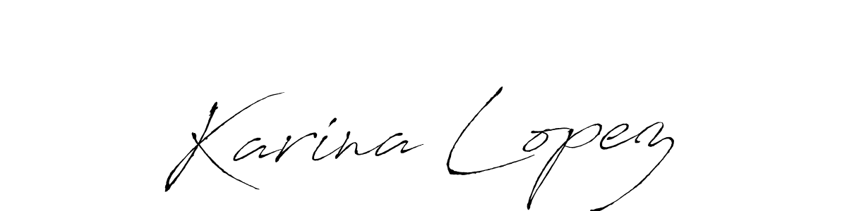 How to make Karina Lopez signature? Antro_Vectra is a professional autograph style. Create handwritten signature for Karina Lopez name. Karina Lopez signature style 6 images and pictures png