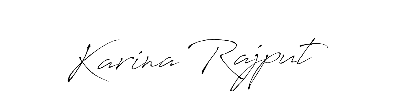 How to make Karina Rajput name signature. Use Antro_Vectra style for creating short signs online. This is the latest handwritten sign. Karina Rajput signature style 6 images and pictures png