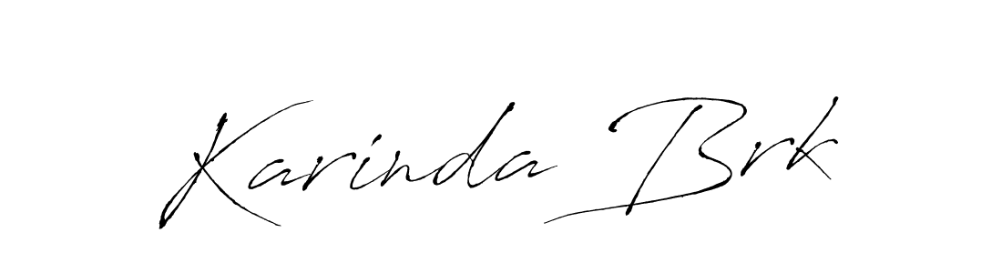 Make a beautiful signature design for name Karinda Brk. With this signature (Antro_Vectra) style, you can create a handwritten signature for free. Karinda Brk signature style 6 images and pictures png