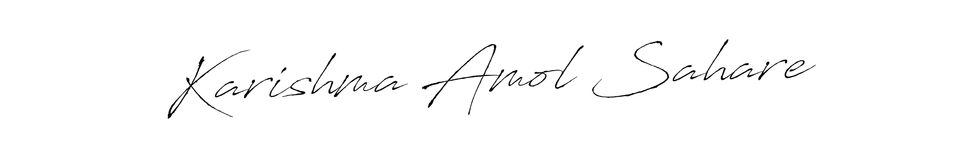 Make a short Karishma Amol Sahare signature style. Manage your documents anywhere anytime using Antro_Vectra. Create and add eSignatures, submit forms, share and send files easily. Karishma Amol Sahare signature style 6 images and pictures png