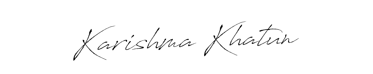 You should practise on your own different ways (Antro_Vectra) to write your name (Karishma Khatun) in signature. don't let someone else do it for you. Karishma Khatun signature style 6 images and pictures png