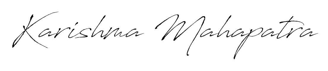 Get an exclusive digital autograph for Karishma Mahapatra. The Antro_Vectra typeface captures the charm of real penmanship on paper. Karishma Mahapatra signature style 6 images and pictures png