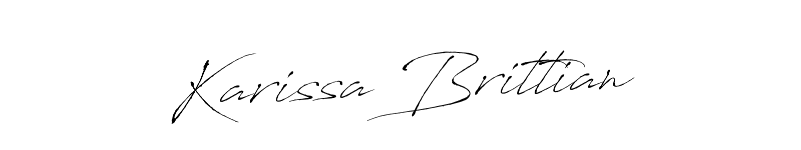 Create a beautiful signature design for name Karissa Brittian. With this signature (Antro_Vectra) fonts, you can make a handwritten signature for free. Karissa Brittian signature style 6 images and pictures png