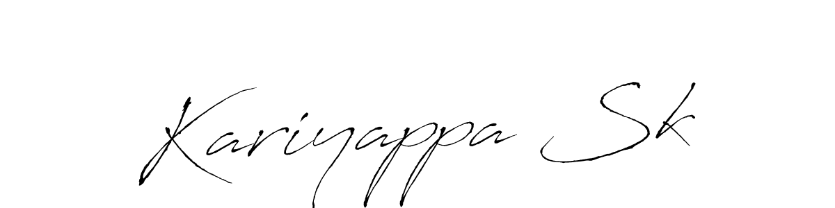 Make a beautiful signature design for name Kariyappa Sk. With this signature (Antro_Vectra) style, you can create a handwritten signature for free. Kariyappa Sk signature style 6 images and pictures png