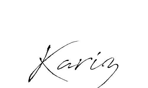 You should practise on your own different ways (Antro_Vectra) to write your name (Kariz) in signature. don't let someone else do it for you. Kariz signature style 6 images and pictures png