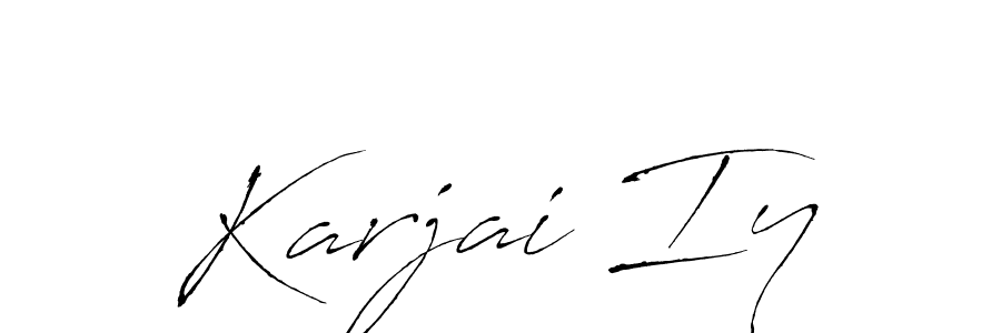 The best way (Antro_Vectra) to make a short signature is to pick only two or three words in your name. The name Karjai Iy include a total of six letters. For converting this name. Karjai Iy signature style 6 images and pictures png