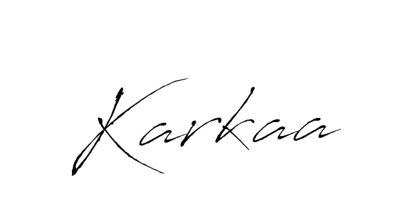 Create a beautiful signature design for name Karkaa. With this signature (Antro_Vectra) fonts, you can make a handwritten signature for free. Karkaa signature style 6 images and pictures png