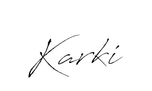 You should practise on your own different ways (Antro_Vectra) to write your name (Karki) in signature. don't let someone else do it for you. Karki signature style 6 images and pictures png