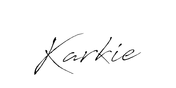How to Draw Karkie signature style? Antro_Vectra is a latest design signature styles for name Karkie. Karkie signature style 6 images and pictures png