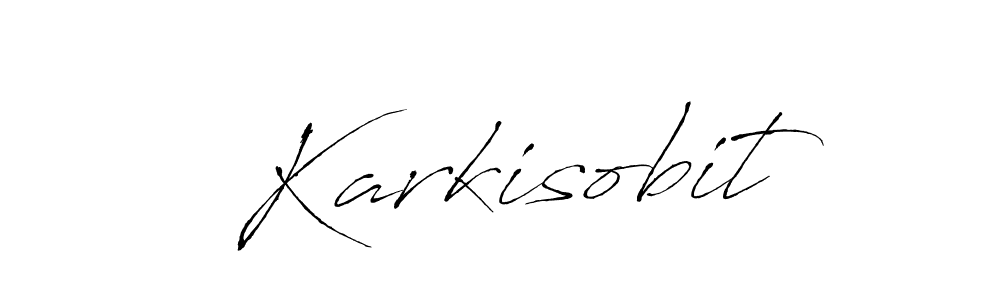 Antro_Vectra is a professional signature style that is perfect for those who want to add a touch of class to their signature. It is also a great choice for those who want to make their signature more unique. Get Karkisobit name to fancy signature for free. Karkisobit signature style 6 images and pictures png