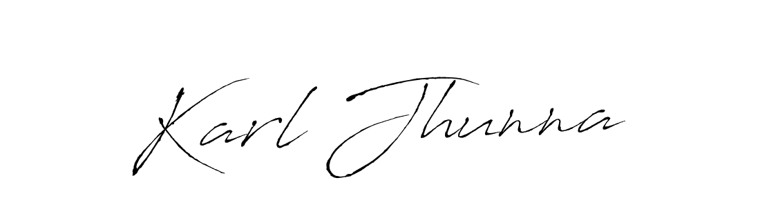 Create a beautiful signature design for name Karl Jhunna. With this signature (Antro_Vectra) fonts, you can make a handwritten signature for free. Karl Jhunna signature style 6 images and pictures png