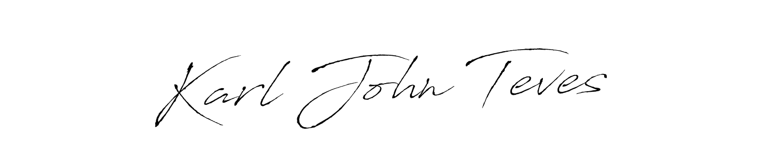 Karl John Teves stylish signature style. Best Handwritten Sign (Antro_Vectra) for my name. Handwritten Signature Collection Ideas for my name Karl John Teves. Karl John Teves signature style 6 images and pictures png