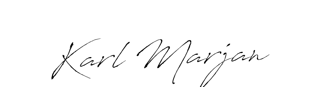 Design your own signature with our free online signature maker. With this signature software, you can create a handwritten (Antro_Vectra) signature for name Karl Marjan. Karl Marjan signature style 6 images and pictures png