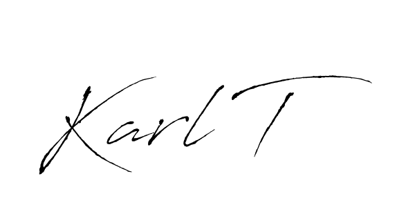 This is the best signature style for the Karl T name. Also you like these signature font (Antro_Vectra). Mix name signature. Karl T signature style 6 images and pictures png