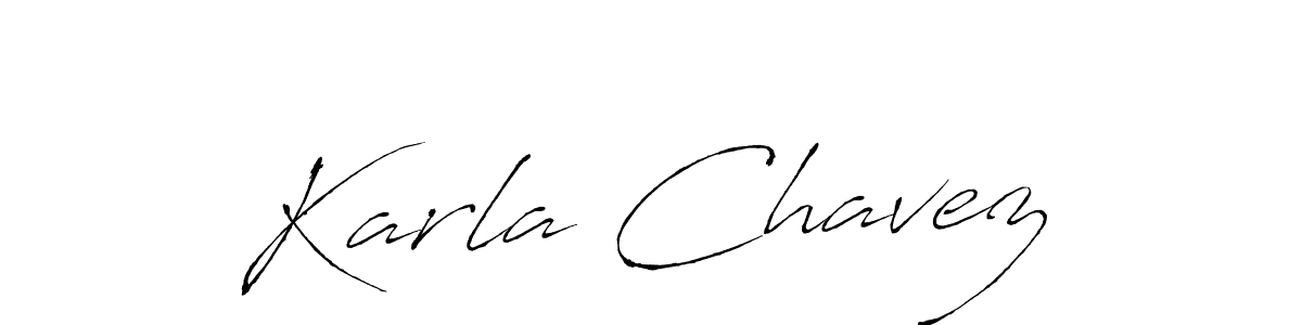 Make a beautiful signature design for name Karla Chavez. With this signature (Antro_Vectra) style, you can create a handwritten signature for free. Karla Chavez signature style 6 images and pictures png