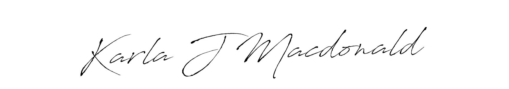 You should practise on your own different ways (Antro_Vectra) to write your name (Karla J Macdonald) in signature. don't let someone else do it for you. Karla J Macdonald signature style 6 images and pictures png