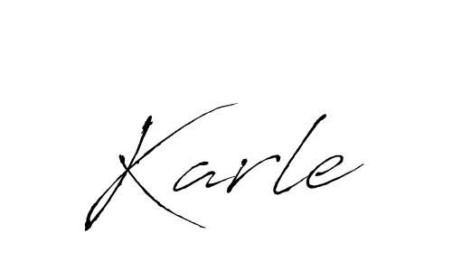 Make a beautiful signature design for name Karle. With this signature (Antro_Vectra) style, you can create a handwritten signature for free. Karle signature style 6 images and pictures png