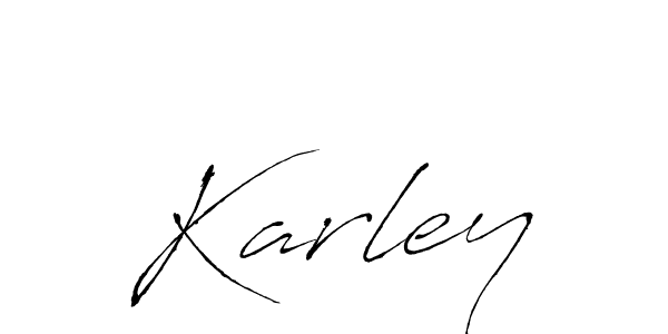 You should practise on your own different ways (Antro_Vectra) to write your name (Karley) in signature. don't let someone else do it for you. Karley signature style 6 images and pictures png