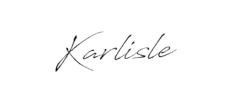 Create a beautiful signature design for name Karlisle. With this signature (Antro_Vectra) fonts, you can make a handwritten signature for free. Karlisle signature style 6 images and pictures png