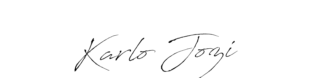 Karlo Jozić stylish signature style. Best Handwritten Sign (Antro_Vectra) for my name. Handwritten Signature Collection Ideas for my name Karlo Jozić. Karlo Jozić signature style 6 images and pictures png