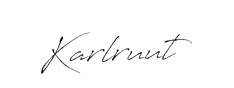 Use a signature maker to create a handwritten signature online. With this signature software, you can design (Antro_Vectra) your own signature for name Karlruut. Karlruut signature style 6 images and pictures png