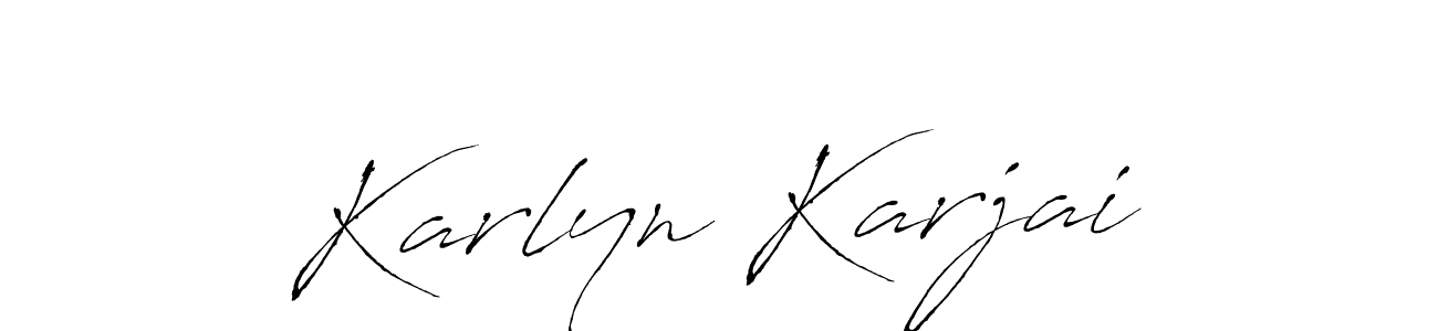 Also You can easily find your signature by using the search form. We will create Karlyn Karjai name handwritten signature images for you free of cost using Antro_Vectra sign style. Karlyn Karjai signature style 6 images and pictures png