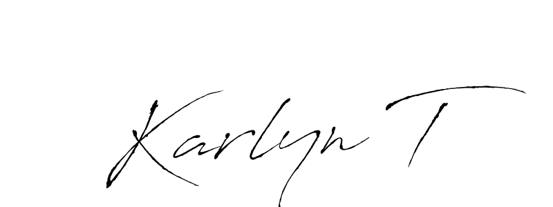 Best and Professional Signature Style for Karlyn T. Antro_Vectra Best Signature Style Collection. Karlyn T signature style 6 images and pictures png