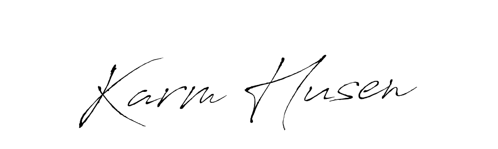 Karm Husen stylish signature style. Best Handwritten Sign (Antro_Vectra) for my name. Handwritten Signature Collection Ideas for my name Karm Husen. Karm Husen signature style 6 images and pictures png