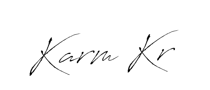 You should practise on your own different ways (Antro_Vectra) to write your name (Karm Kr) in signature. don't let someone else do it for you. Karm Kr signature style 6 images and pictures png