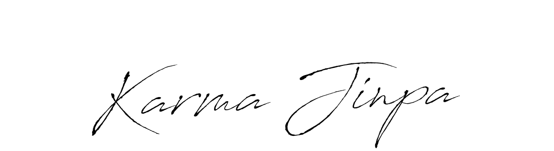 Design your own signature with our free online signature maker. With this signature software, you can create a handwritten (Antro_Vectra) signature for name Karma Jinpa. Karma Jinpa signature style 6 images and pictures png