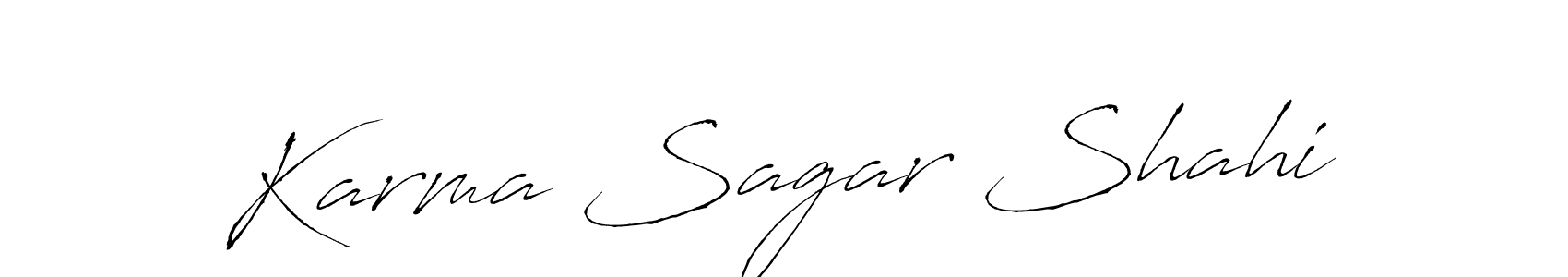 Similarly Antro_Vectra is the best handwritten signature design. Signature creator online .You can use it as an online autograph creator for name Karma Sagar Shahi. Karma Sagar Shahi signature style 6 images and pictures png