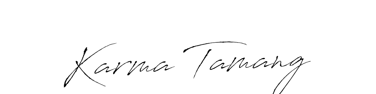 Create a beautiful signature design for name Karma Tamang. With this signature (Antro_Vectra) fonts, you can make a handwritten signature for free. Karma Tamang signature style 6 images and pictures png