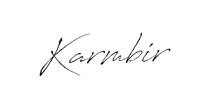 You should practise on your own different ways (Antro_Vectra) to write your name (Karmbir) in signature. don't let someone else do it for you. Karmbir signature style 6 images and pictures png