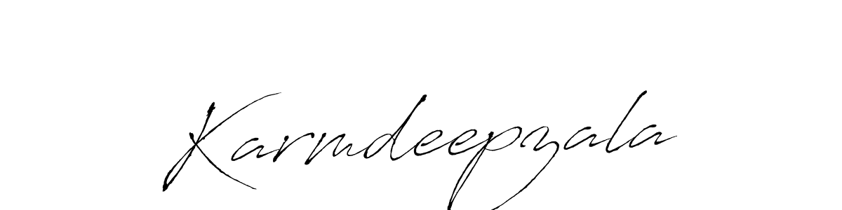 Create a beautiful signature design for name Karmdeepzala. With this signature (Antro_Vectra) fonts, you can make a handwritten signature for free. Karmdeepzala signature style 6 images and pictures png