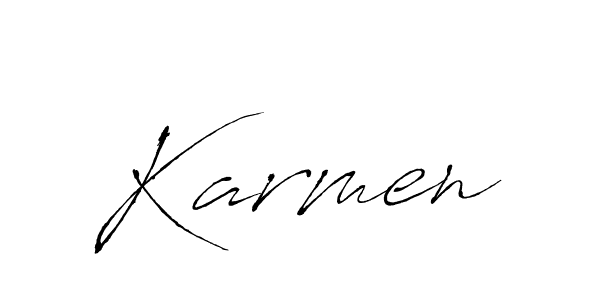 Make a beautiful signature design for name Karmen. With this signature (Antro_Vectra) style, you can create a handwritten signature for free. Karmen signature style 6 images and pictures png