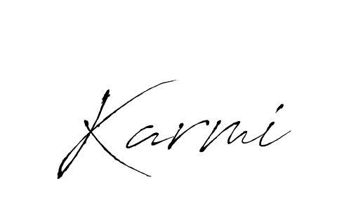 How to make Karmi signature? Antro_Vectra is a professional autograph style. Create handwritten signature for Karmi name. Karmi signature style 6 images and pictures png