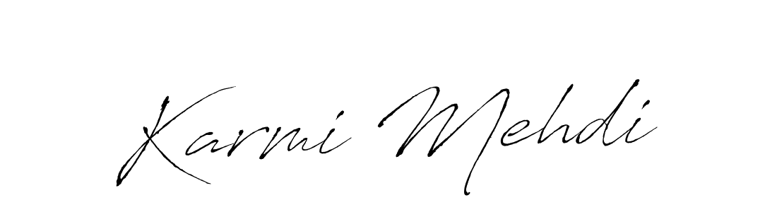 Also You can easily find your signature by using the search form. We will create Karmi Mehdi name handwritten signature images for you free of cost using Antro_Vectra sign style. Karmi Mehdi signature style 6 images and pictures png