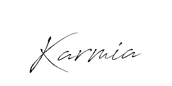 Make a beautiful signature design for name Karmia. With this signature (Antro_Vectra) style, you can create a handwritten signature for free. Karmia signature style 6 images and pictures png