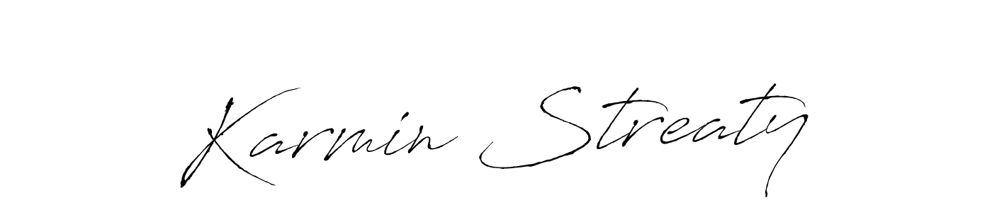 Make a beautiful signature design for name Karmin Streaty. Use this online signature maker to create a handwritten signature for free. Karmin Streaty signature style 6 images and pictures png