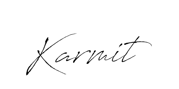 Design your own signature with our free online signature maker. With this signature software, you can create a handwritten (Antro_Vectra) signature for name Karmit. Karmit signature style 6 images and pictures png