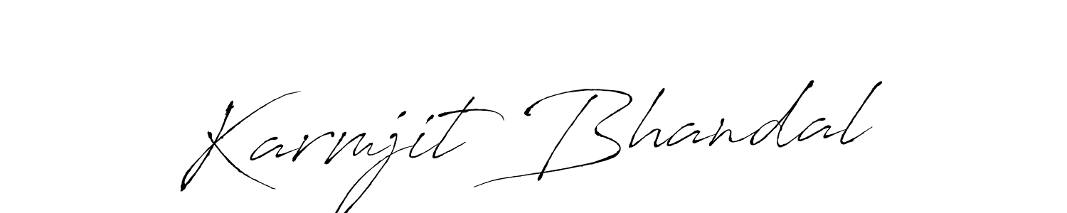 How to make Karmjit Bhandal signature? Antro_Vectra is a professional autograph style. Create handwritten signature for Karmjit Bhandal name. Karmjit Bhandal signature style 6 images and pictures png