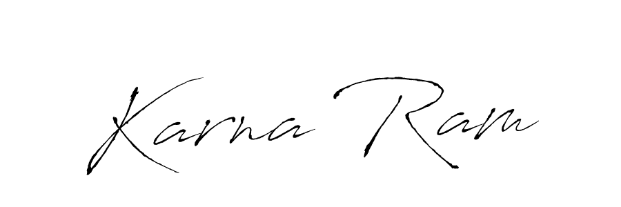 Create a beautiful signature design for name Karna Ram. With this signature (Antro_Vectra) fonts, you can make a handwritten signature for free. Karna Ram signature style 6 images and pictures png