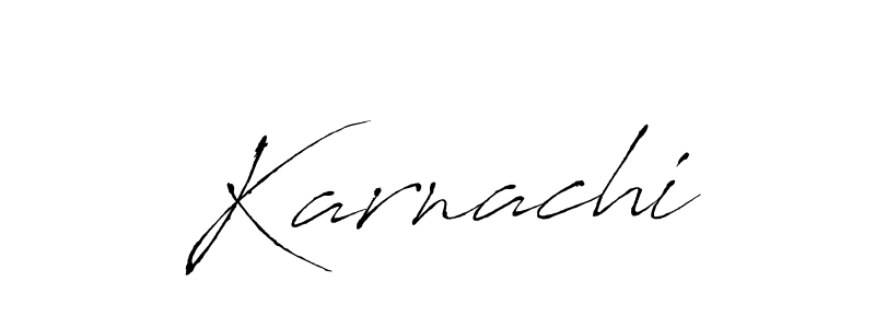 How to make Karnachi name signature. Use Antro_Vectra style for creating short signs online. This is the latest handwritten sign. Karnachi signature style 6 images and pictures png
