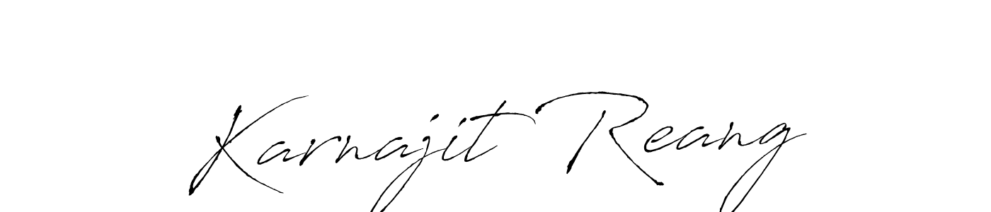 Design your own signature with our free online signature maker. With this signature software, you can create a handwritten (Antro_Vectra) signature for name Karnajit Reang. Karnajit Reang signature style 6 images and pictures png