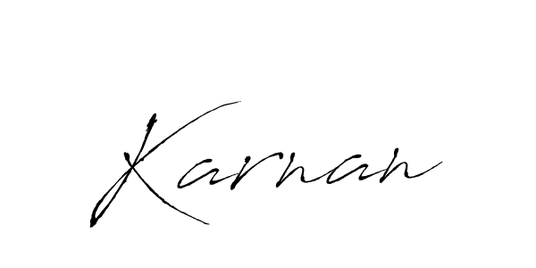 How to make Karnan signature? Antro_Vectra is a professional autograph style. Create handwritten signature for Karnan name. Karnan signature style 6 images and pictures png