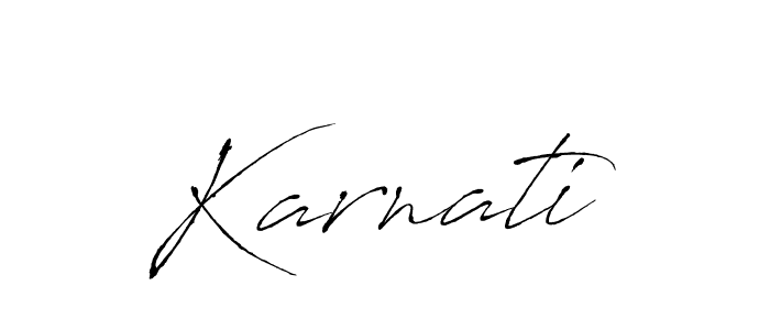 How to make Karnati name signature. Use Antro_Vectra style for creating short signs online. This is the latest handwritten sign. Karnati signature style 6 images and pictures png