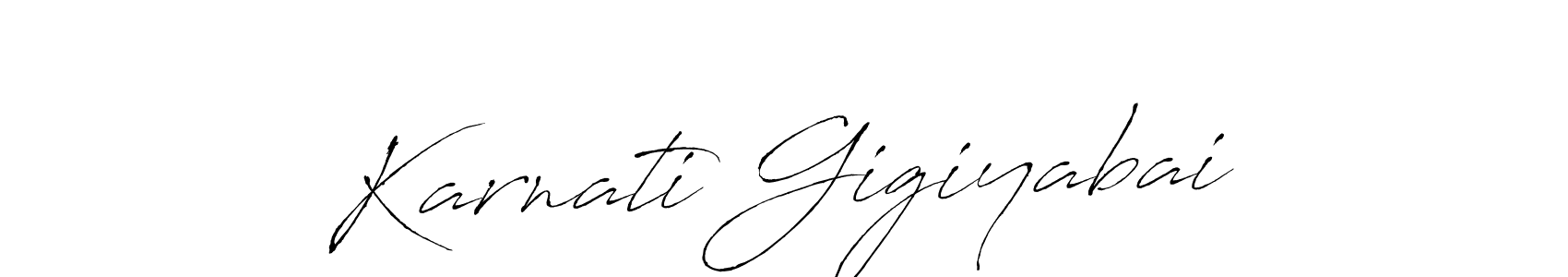 if you are searching for the best signature style for your name Karnati Gigiyabai. so please give up your signature search. here we have designed multiple signature styles  using Antro_Vectra. Karnati Gigiyabai signature style 6 images and pictures png