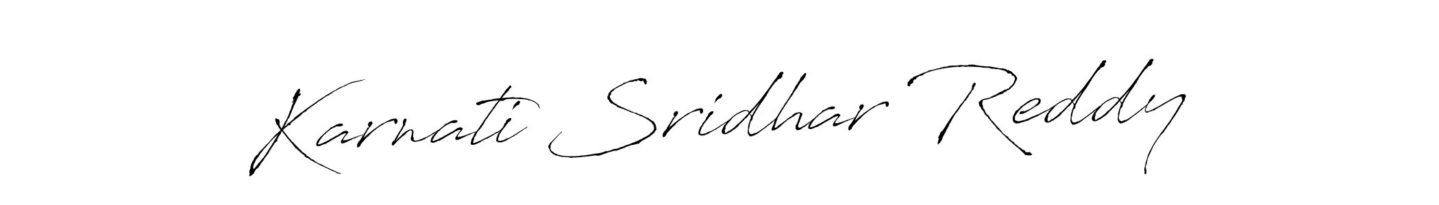 Karnati Sridhar Reddy stylish signature style. Best Handwritten Sign (Antro_Vectra) for my name. Handwritten Signature Collection Ideas for my name Karnati Sridhar Reddy. Karnati Sridhar Reddy signature style 6 images and pictures png