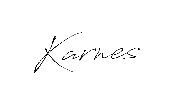 Use a signature maker to create a handwritten signature online. With this signature software, you can design (Antro_Vectra) your own signature for name Karnes. Karnes signature style 6 images and pictures png