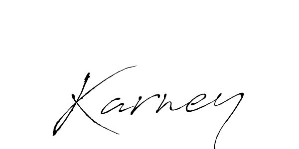 How to make Karney name signature. Use Antro_Vectra style for creating short signs online. This is the latest handwritten sign. Karney signature style 6 images and pictures png